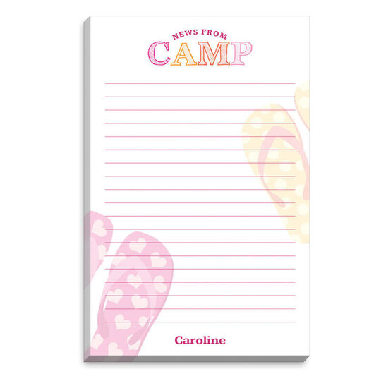 Pink Flip Flops Camp Notepads